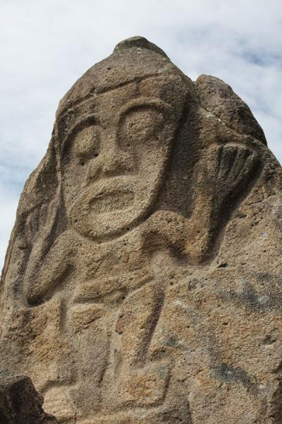 Picture of San Agustín Archeological sites (Colombia): One of the rock carvings at Chaquira