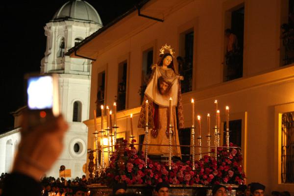 Picture of Viernes Santo procession near the Santo Domingo church