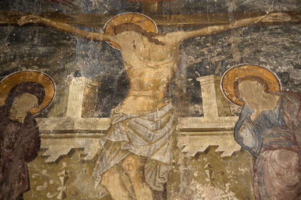 Foto di Only a small fragment of a mural remains on the first floorKolossi - Cipro