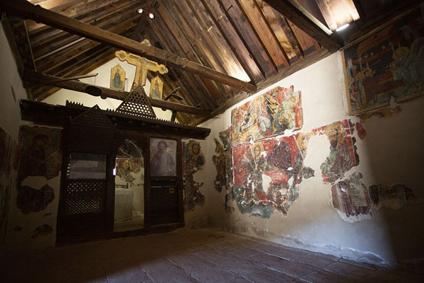 Interior of Panagia church in Moutoulas | Painted churches Troodos region | Cyprus