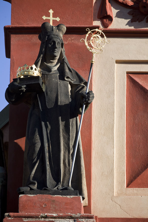 Picture of Statue of saint on the facade of St. George BasilicaPrague - Czechia