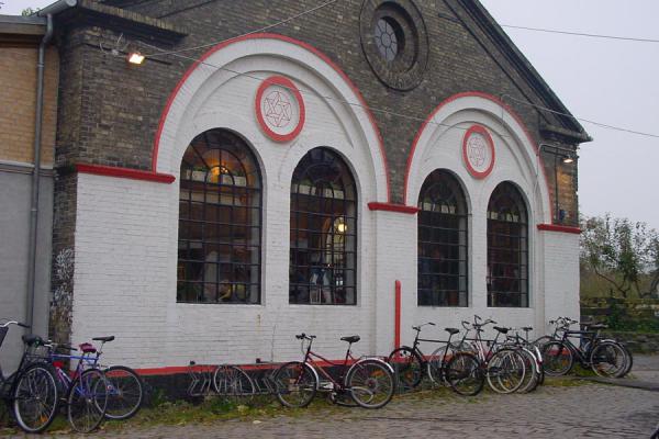 Foto van Bikes are the main mean of transportation in ChristianiaKopenhagen - Denemarken
