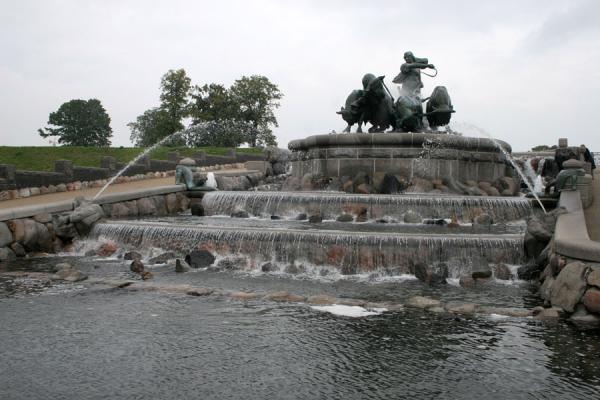 Picture of Gefion fountain seen from belowCopenhagen - Denmark