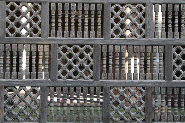 Picture of Intricately decorated fence of Al Maridani mosque
