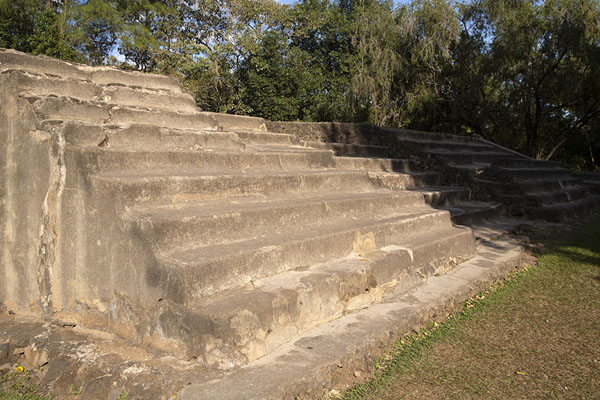 Part of Structure 1C on the northeast of the main pyramid | Tazumal | El Salvador