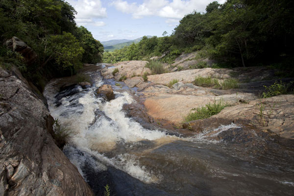 Picture of Phophonyane Falls (Eswatini): The rocky top of Phophonyane falls