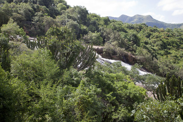 Picture of Phophonyane Falls (Eswatini): The hilly and green landscape around Phophonyane falls