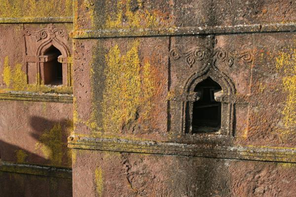 Windows in the rock-hewn church of Bet Giyorgis | Bet Giyorgis Church | Ethiopia