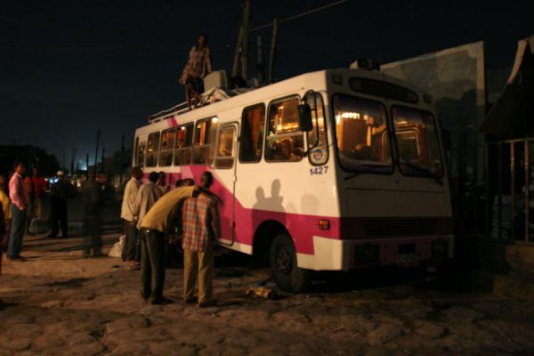 Picture of Preparing the bus for the ride to Djibouti in Dire Dawa