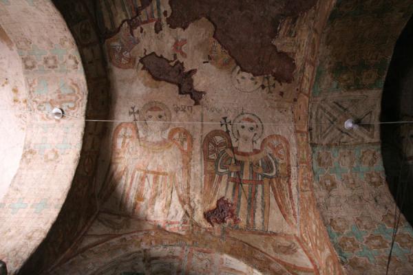 Detail of fresco on the ceiling of Genata Maryam | Genata Maryam Medhane Alem | Ethiopia