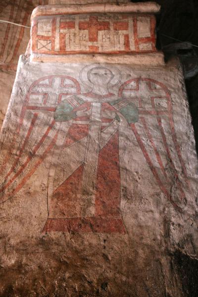 Angel depicted on fresco inside Genata Maryam | Genata Maryam Medhane Alem | Ethiopia