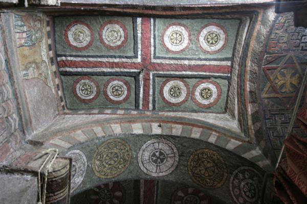 Picture of Decorations in the rocky ceiling of Bet Maryam