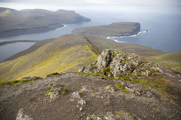 Picture of View towards the west from the summit of SlaetteratindurSlaetteratindur - Faroe Islands