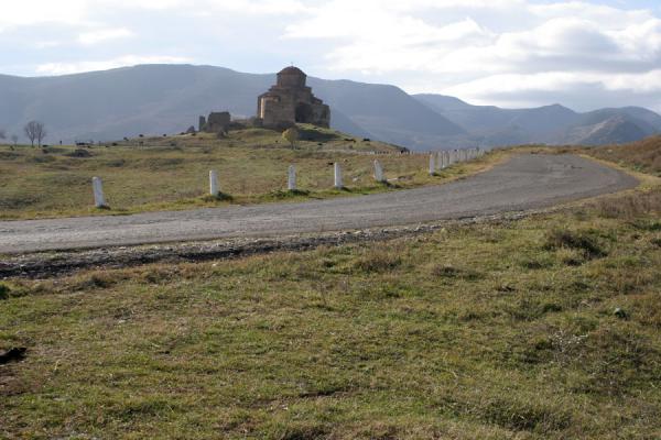 Picture of Jvari Church: last stretch of road leading to the church