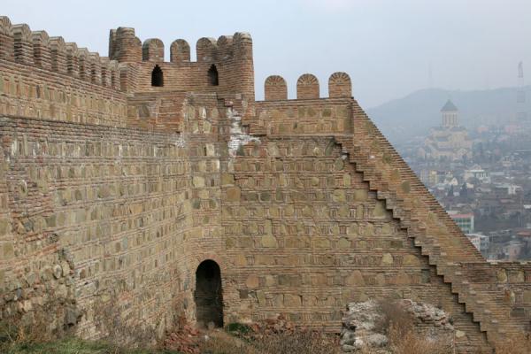 Detail of walls of Narikala Fortress | Narikala Fortress | Georgia