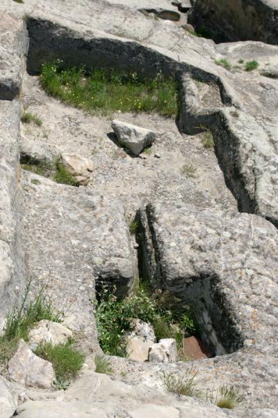 Picture of Uplistsikhe (Georgia): Uplistsikhe: wine press hewn out in the rocks