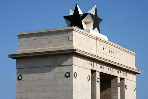 Picture of Independence Square (Ghana): Black Star on top of Independence Arch