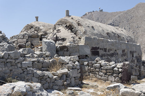 Ruins at the entrance of Ancient Thera | Ancient Thera | Greece