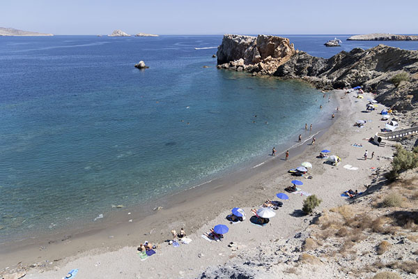 Foto di The beach of Vardia in the afternoonFolegandros - Grecia