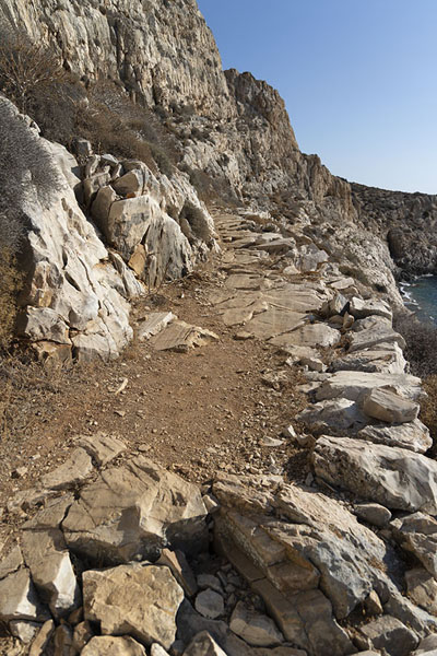 Picture of Trail leading from Libadaki to Agios NikolaosFolegandros - Greece