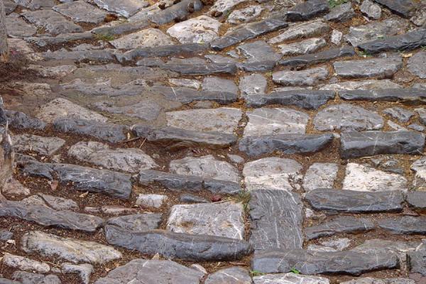 Foto van Stone path in Hydra - Griekenland - Europa