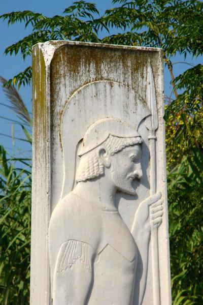 Picture of Marathon (Greece): Marathon: statue of warrior Aristion