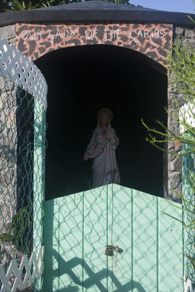 Picture of Carib Leap (Grenada): Statue of Our Lady of the Caribs at the cemetery