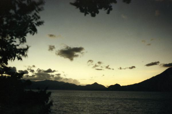 Picture of Solar eclipse over Atitlán Lake