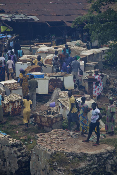 Picture of Fish market of BubaqueBubaque - Guinea-Bissau