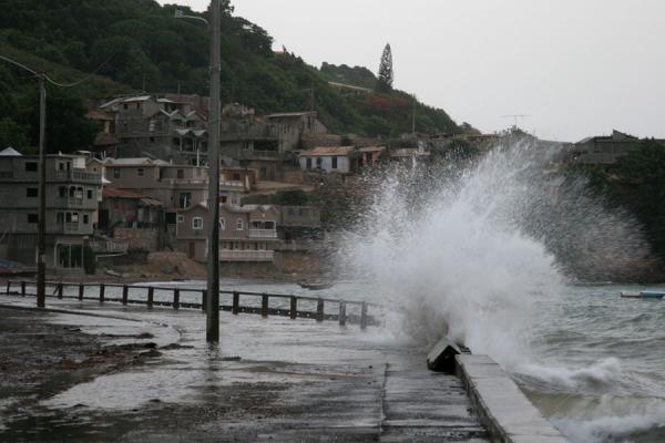 Picture of Cap-Haïtien (Haiti): Crushing wave on the boulevard of Cap-Haïtien