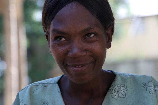 Picture of Haitian woman staring