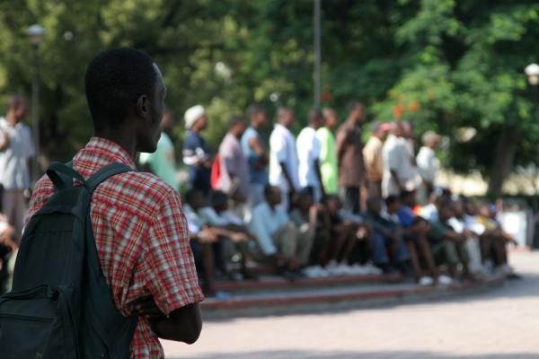 Photo de Spectators at Champs de Mars - Haïti - Amérique
