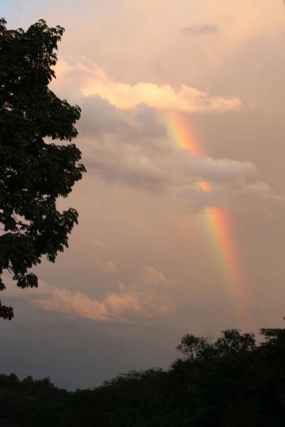 Picture of Honduran Skies (Honduras): Gracias: rainbow through clouds