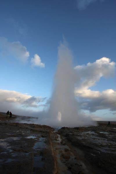Picture of Geysir (Iceland): Boiling water erupting into the air