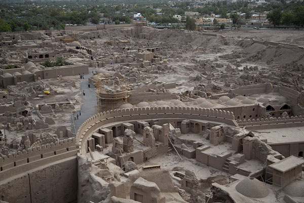 Foto van Overview of part of the citadel of BamBam - Iran