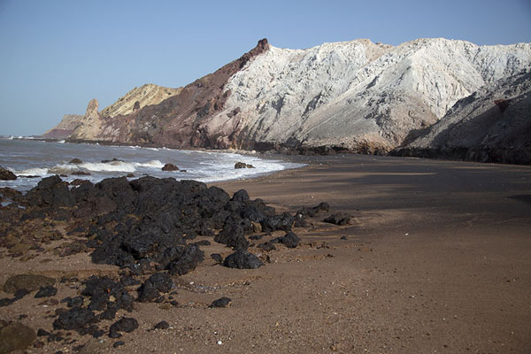 Foto van Beach on the south side of Hormuz islandHormuz - Iran