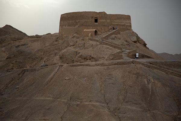 Picture of Yazd Towers of Silence (Iran): Looking at the lower Tower of Silence