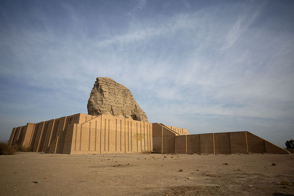 Side view of the ziggurat of Dur-Kurigalzu | Dur Kurigalzu Ziggurat | Iraq