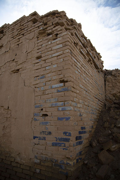 Picture of Traces of ancient blue bricks at the ruins of the temple of Saluki, or Areykal, in Uruk - Iraq - Asia