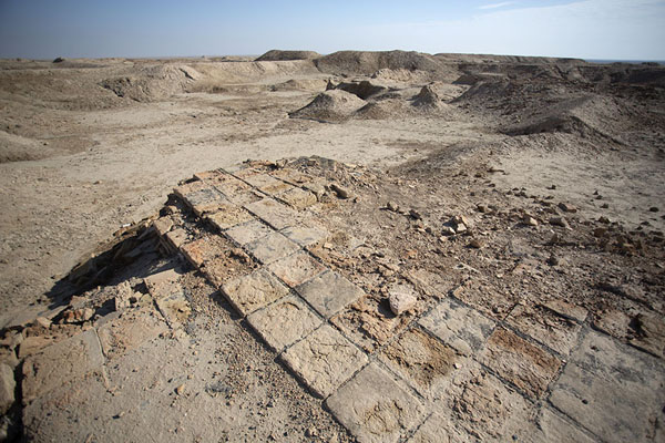 Partly restored floor of the old city of Uruk | Uruk | Iraq