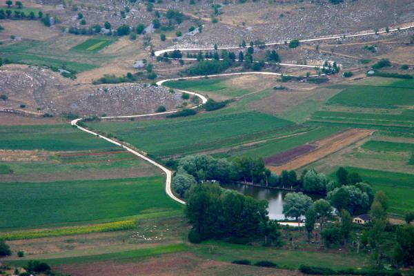 Picture of Abruzzo Landscape (Italy): Meandering road through Abruzzo landscape
