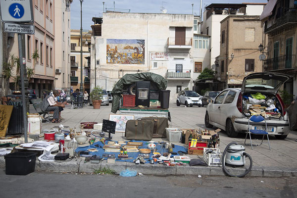 Picture of Albergheria (Italy): Flea market in the streets of Albergheria neighbourhood