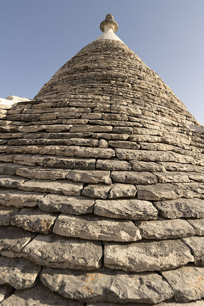 Roof of typical house, or trullo, in Alberobello in close-up | Alberobello | Italy