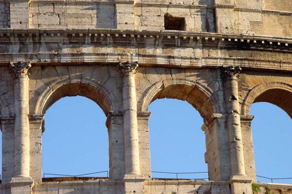 Picture of Colosseum (Italy): Detail of Colosseum - Rome