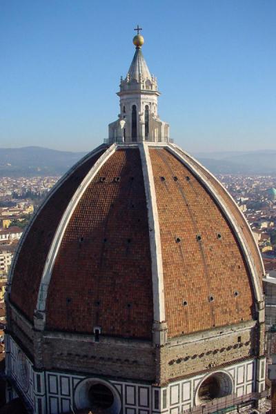 Picture of Florence Cathedral (Italy): Dome of Florence Cathedral from above