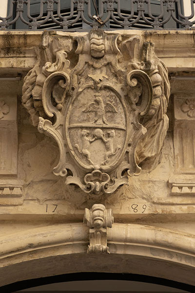 Foto van Detail of a building in LecceLecce - Italië