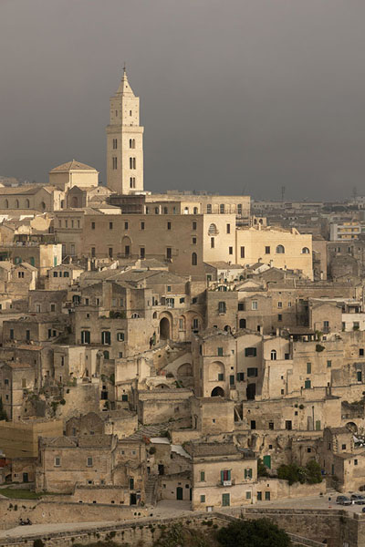 Photo de View over Matera in the morningMatera - l'Italie