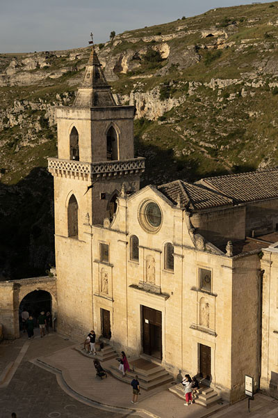 The Peter and Paul church in the afternoon sun in Matera | Matera | Italië