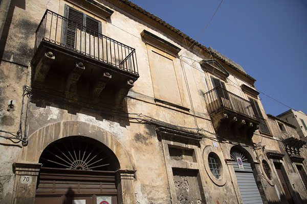 Picture of Noto (Italy): Row of houses a few blocks from downtown Noto