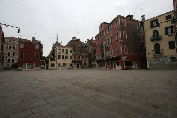Picture of San Polo (Italy): Empty Campo S Stin on a Sunday morning